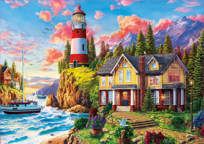 Puzzle cu 3000 de piese - Farul de lângă ocean [2]