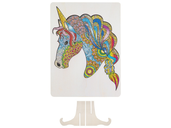 
Puzzle din lemn cu 137 de piese în forme deosebite - Unicorn  [4]
