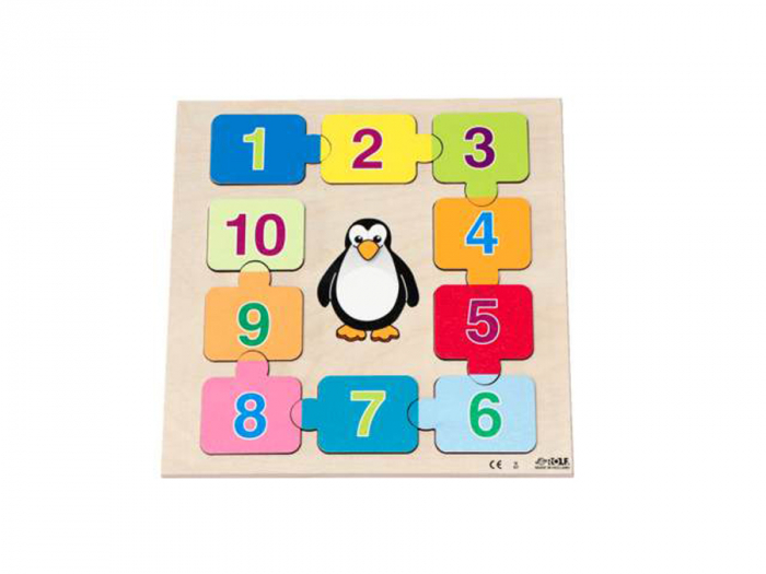 Puzzle încastrat - 10 pești mici [2]