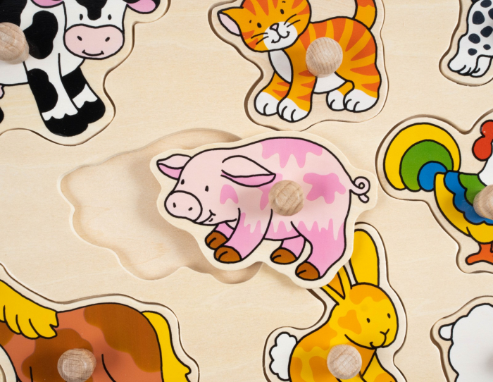 Puzzle incastrat - Animale domestice [5]