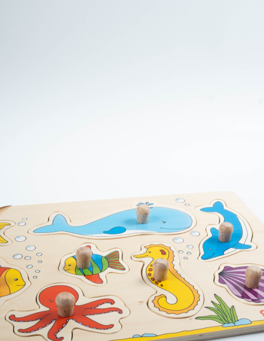 Puzzle incastrat - Animale marine [3]