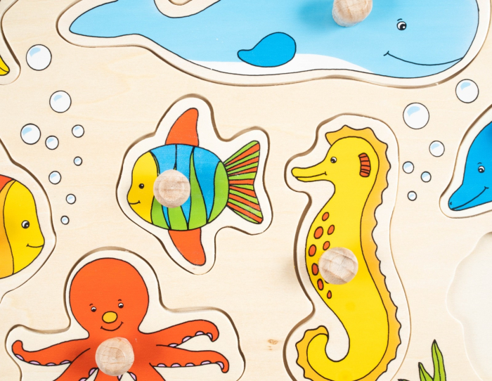 Puzzle incastrat - Animale marine [4]