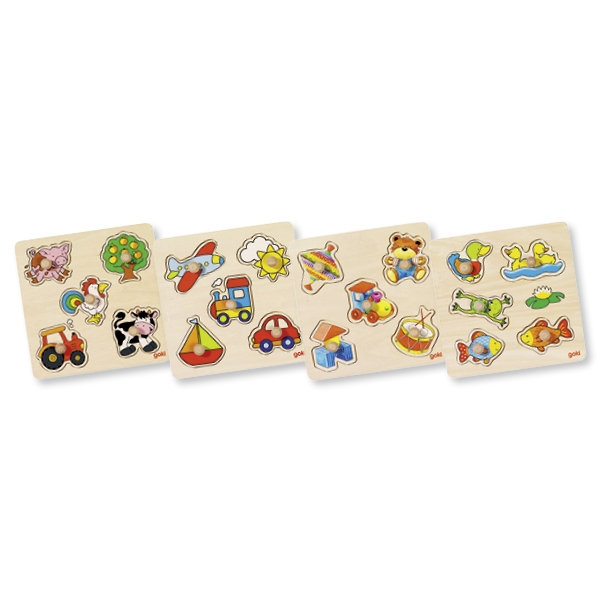 Puzzle încastrat cu 5 piese din lemn [5]