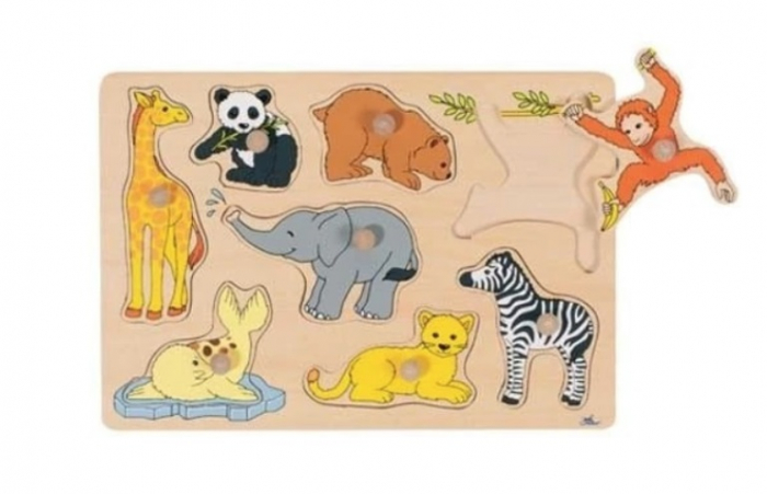 Puzzle incastrat cu 8 piese - Animale [2]
