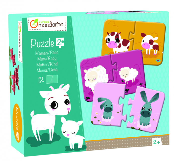 Puzzle-uri cu 2 piese - Mamă și pui [4]