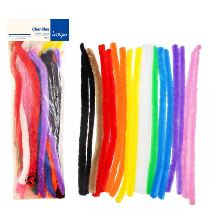 Sârmă plușată - 18 bucăți (1,5 x 30 cm) [3]