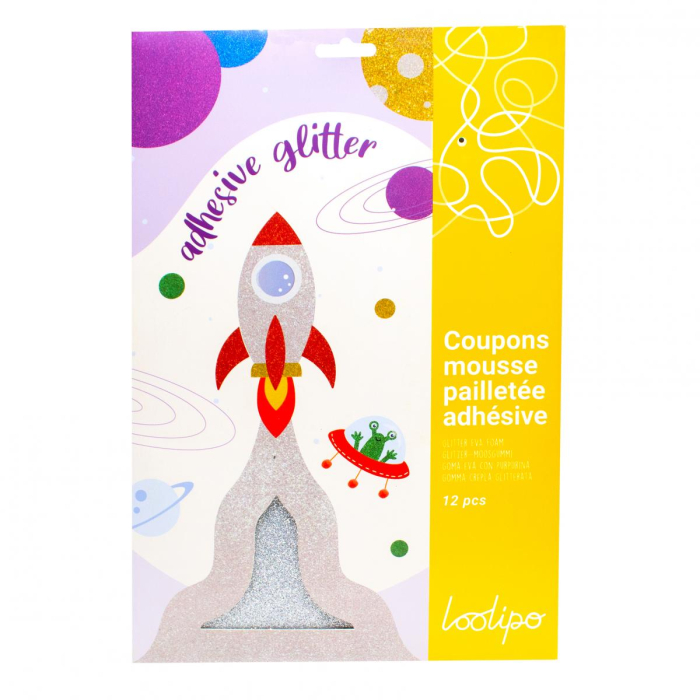 Set 10 coli autoadezive din spumă glitter [2]