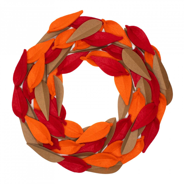 Set 10 coroane autoadezive din carton alb, pentru decorare [4]