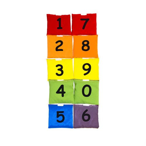 Set 10 cuburi cu numere umplute cu granule de polistiren [3]