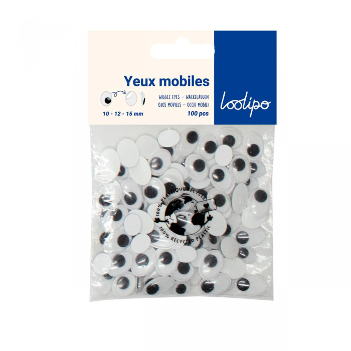 Set 100 ochișori mobili adezivi - formă ovală [5]