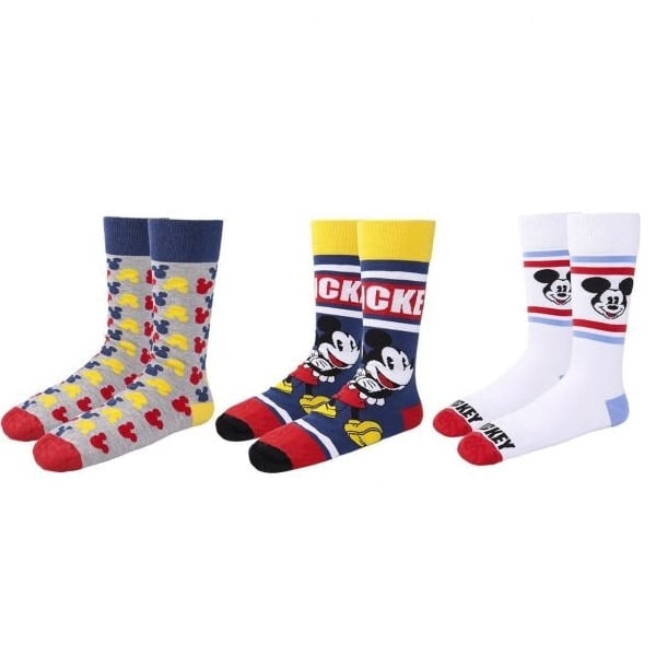 Set 3 perechi sosete Mickey Mouse, marime 36-41