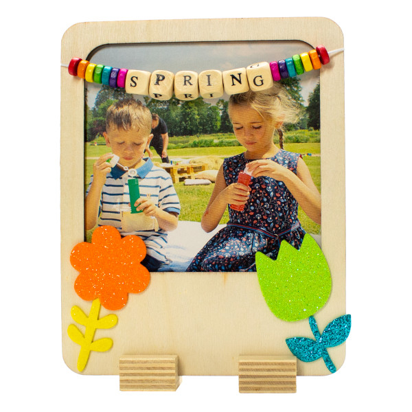 Set 400 cuburi din lemn cu litere pentru șnuruire, 1x1 cm [2]