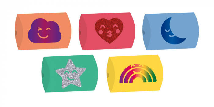 Set 5 cutii de cadou pliabile pentru decorare, 15 x 10 x 4 cm [3]