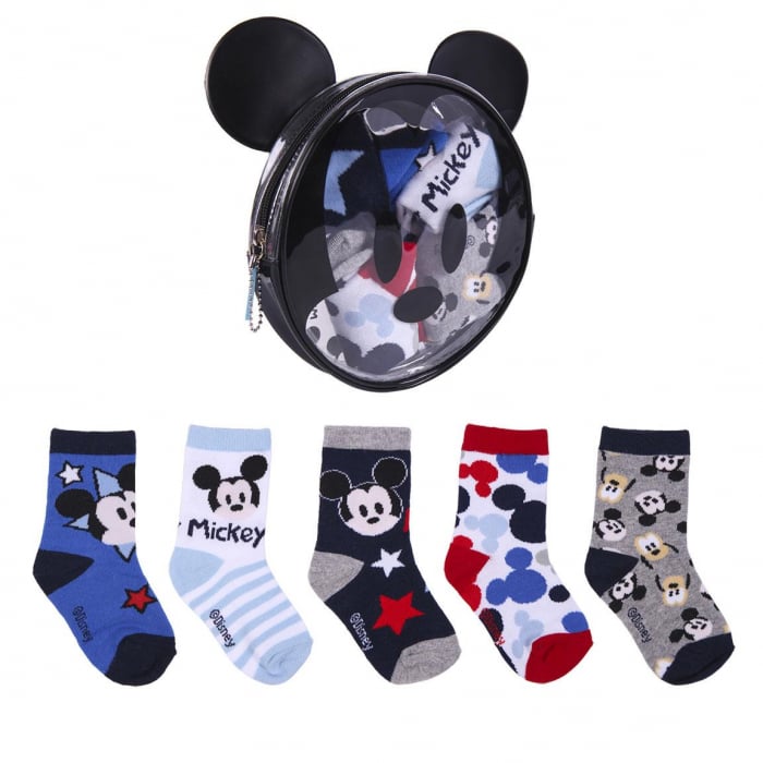 Set 5 perechi sosete Mickey Mouse, marime 16-19