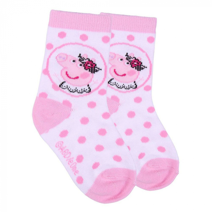 Set 5 perechi sosete Peppa Pig, marime 16-19 [4]