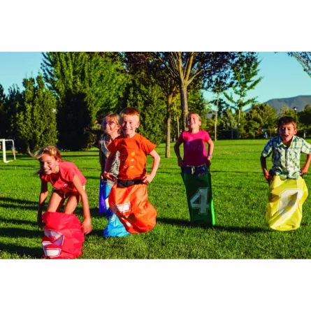Set 6 saci pentru sarituri cu numere - Cursa cu saci, 30 x30 62 cm [2]