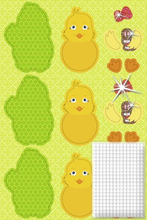 Set creativ - 24 de puisori 3D din carton, 6,5 x 9,5 cm [3]