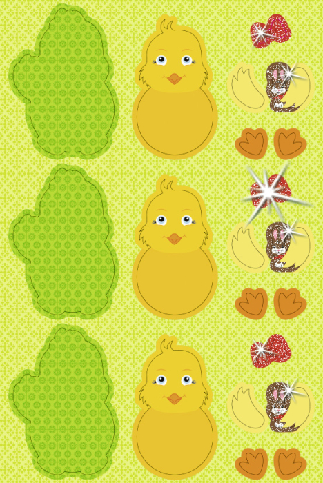 Set creativ - 24 de puisori 3D din carton, 6,5 x 9,5 cm [2]