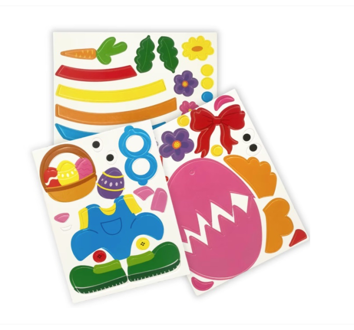 Set creativ cu 3 decorațiuni de agățat - Puișor, iepuraș, ou [3]