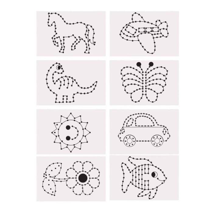 Set creativ de cusut - 48 de cartonașe, 11 x 17 cm [3]