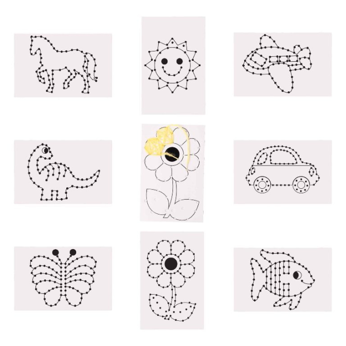 Set creativ de cusut - 48 de cartonașe, 11 x 17 cm [2]