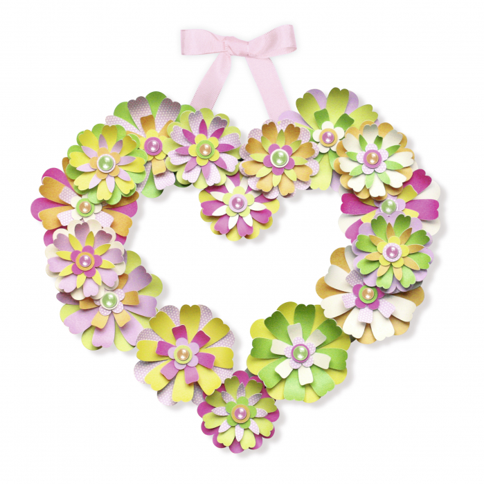 Set creativ din carton colorat - Coronita decorativa multicolora, 30 cm