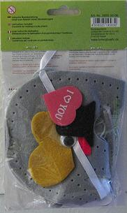 Set creativ prin coasere - Elefantel din fetru, 12 cm [2]