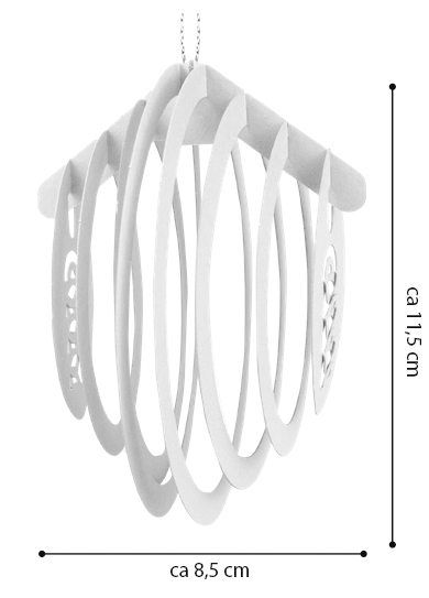 Set de 12 decorațiuni 3D în formă de ouă, pentru agățat [2]