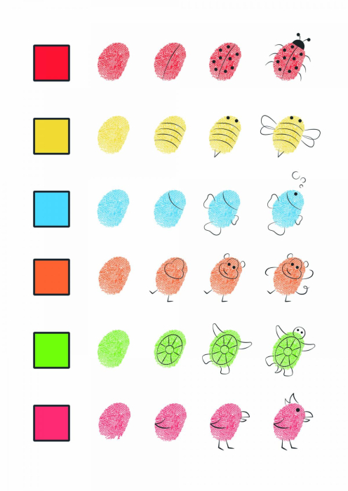 Set de 12 tușiere colorate, 4 x 4 cm [4]