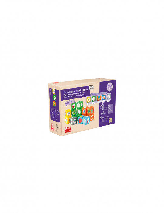 Set de 15 zaruri cu imagini pentru dezvoltarea limbajului - 6 povesti clasice [2]