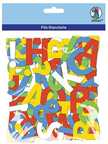 Set de 150 de litere mari de tipar din fetru autoadeziv [2]