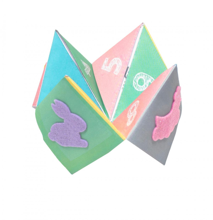 Set de 200 de forme autoadezive din fetru cu sclipici - De Paște [3]