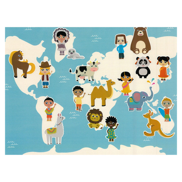 Set de 240 de stickere - Copii și animale din întreaga lume [2]