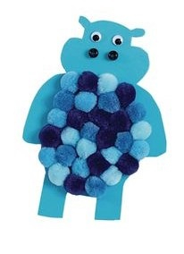 Set de 250 de accesorii pom-pom - Nuante de albastru [2]