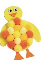 Set de 250 de accesorii pom-pom - Nuante de galben si portocaliu [3]