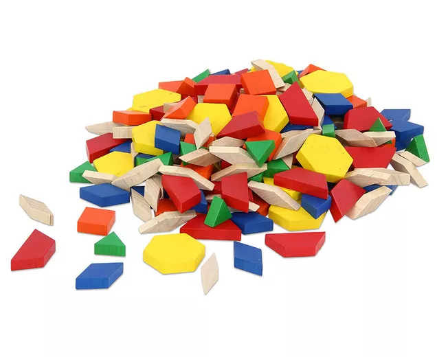 Set de 250 de forme geometrice colorate din plastic [2]