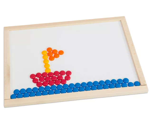 Set de 250 de pietre colorate din plastic, pentru numărare și sortare [3]