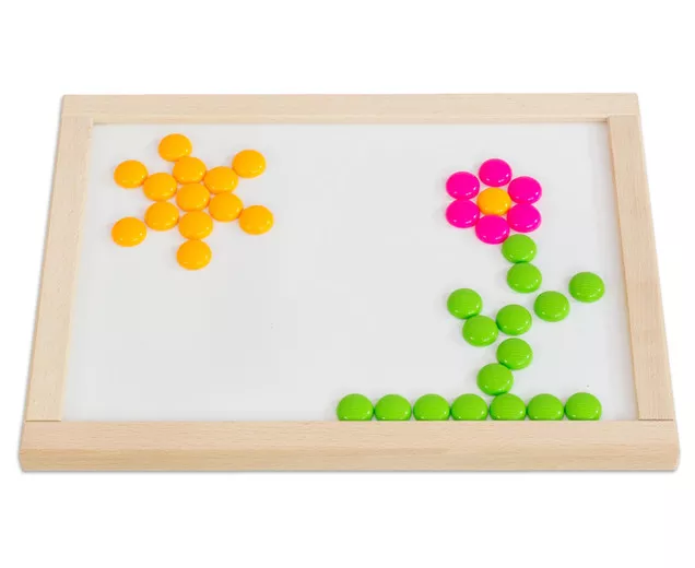 Set de 250 de pietre colorate din plastic, pentru numărare și sortare [2]