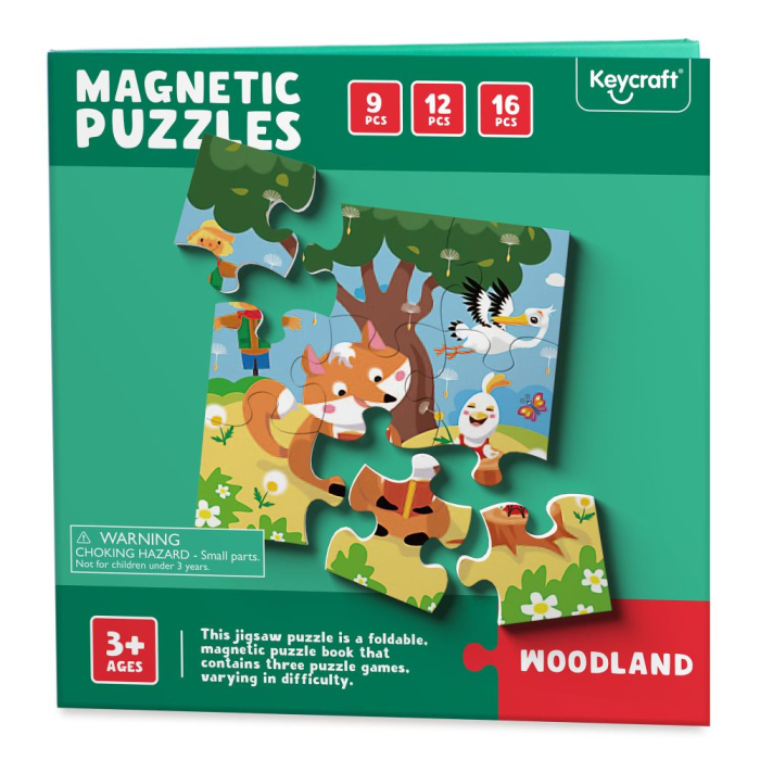 Set de 3 puzzleuri magnetice progresive - În pădure [2]