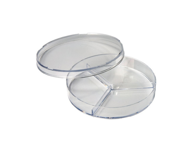 Set de 3 vase Petri cu 3 compartimente pentru probe de laborator [1]