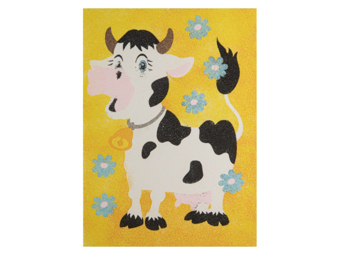 Set de 4 planșe de colorat cu nisip - La fermă [3]