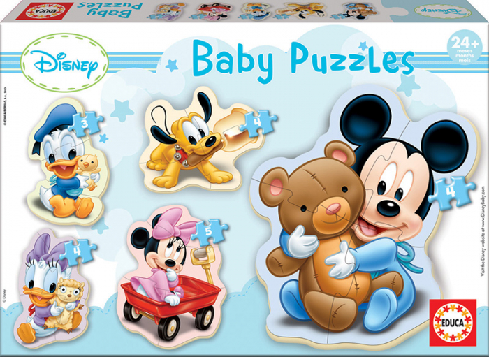 Set de 4 puzzle-uri (3, 4, 5 piese) progresive Disney - Lumea lui Mickey Mouse [2]