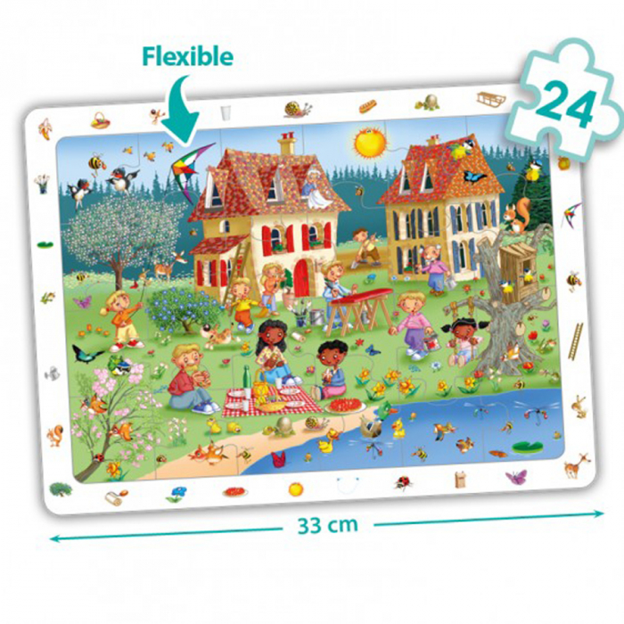 Set de 4 puzzle-uri de observare - Cele 4 anotimpuri [2]