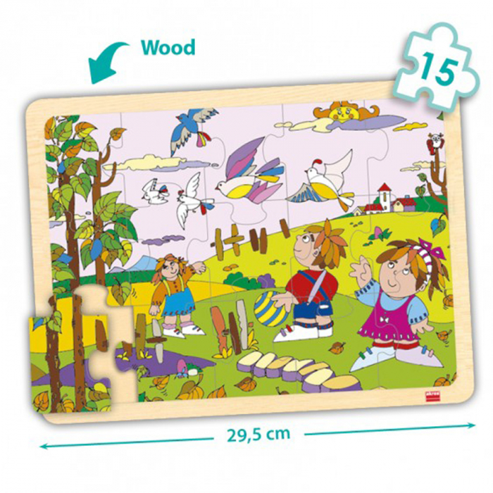 Set de 4 puzzle-uri din lemn - Cele 4 anotimpuri [3]