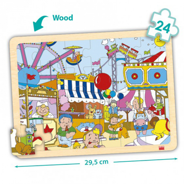 Set de 4 puzzle-uri din lemn - În timpul liber [4]