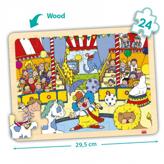 Set de 4 puzzle-uri din lemn - În timpul liber [3]