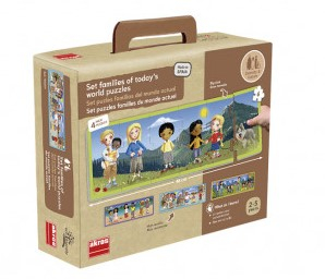 Set de 4 puzzle-uri - Familii din întreaga lume [4]