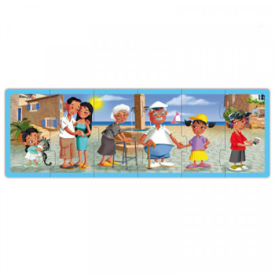 Set de 4 puzzle-uri - Familii din întreaga lume [3]