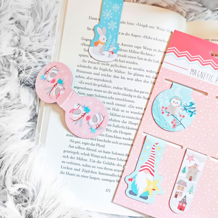 Set de 5 semne de carte magnetice - Iarna [2]