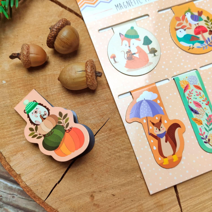 Set de 5 semne de carte magnetice - Toamna [2]